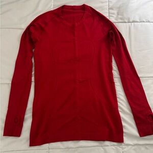 Red Women's workout top